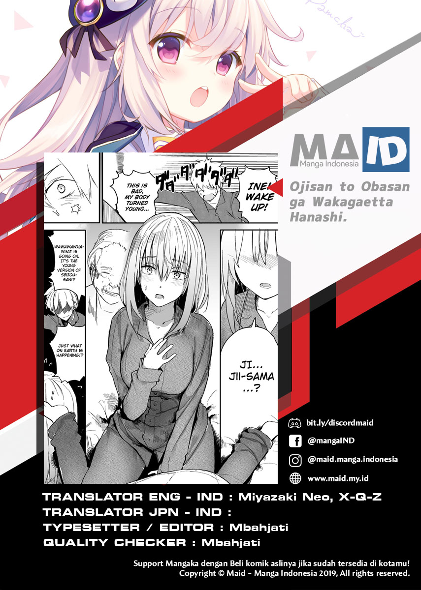 Ojisan to Obasan ga Wakagaetta Hanashi Chapter 01 Bahasa Indonesia